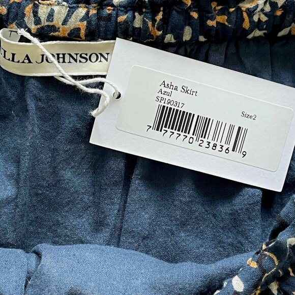 Ulla Johnson ‘Asha” Tiered Mini Skirt in Azul - Picture 13 of 14